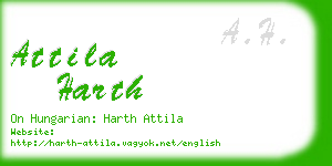 attila harth business card